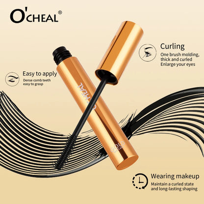 Slim Volume Mascara Waterproof Long-lasting Mascara Curls Up with One-Brush Lash Primer Eyelash Setting Eyes Makeup