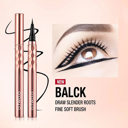 O.TWO.O Black Slim Line Eyeliner Pencil Easy To Draw Waterproof Eye Liner Pen Long Lasting Quick Dry Liquid Eyeliners